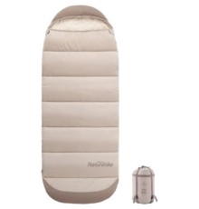 Спальний мішок Naturehike з капюшоном B400 NH21MSD11 Beige (6927595788301)