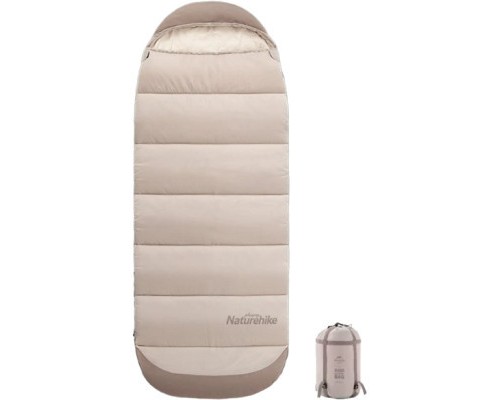 Спальний мішок Naturehike з капюшоном B400 NH21MSD11 Beige (6927595788301)