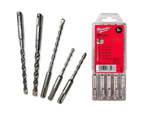 Набір бурів Milwaukee SDS-PLUS M2 5шт (4932352338)