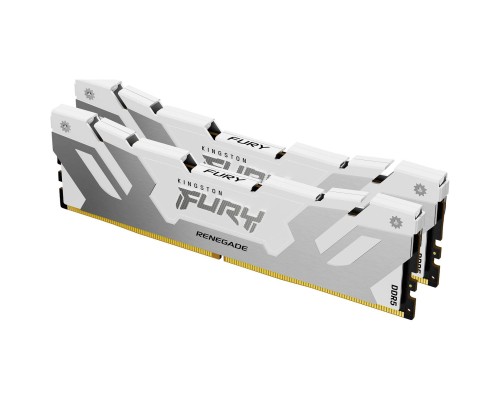Модуль пам'яті для комп'ютера DDR5 64GB (2x32GB) 6000 MHz Renegade White Kingston Fury (ex.HyperX) (KF560C32RWK2-64) Модуль пам'яті для комп'ютера DDR5 64GB (2x32GB) 6000 MHz Renegade White Kingston Fury (ex.HyperX) (KF560C32RWK2-64)