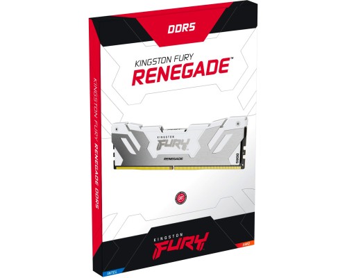 Модуль пам'яті для комп'ютера DDR5 64GB (2x32GB) 6000 MHz Renegade White Kingston Fury (ex.HyperX) (KF560C32RWK2-64) Модуль пам'яті для комп'ютера DDR5 64GB (2x32GB) 6000 MHz Renegade White Kingston Fury (ex.HyperX) (KF560C32RWK2-64)