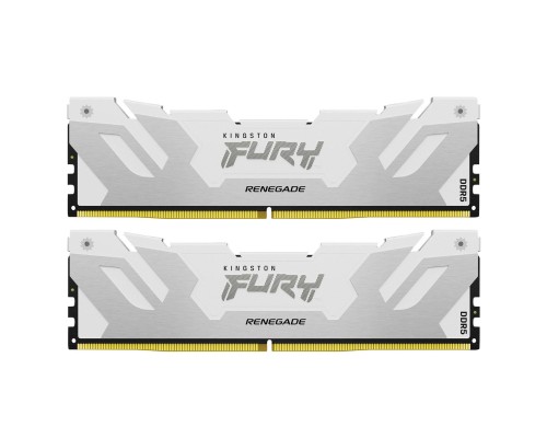 Модуль пам'яті для комп'ютера DDR5 64GB (2x32GB) 6000 MHz Renegade White Kingston Fury (ex.HyperX) (KF560C32RWK2-64) Модуль пам'яті для комп'ютера DDR5 64GB (2x32GB) 6000 MHz Renegade White Kingston Fury (ex.HyperX) (KF560C32RWK2-64)