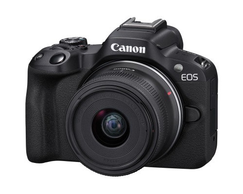 Цифровий фотоапарат Canon EOS R50 + RF-S 18-45 IS STM Black Creator Kit (5811C036)