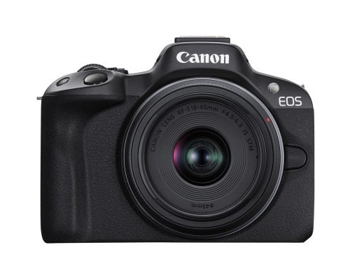 Цифровий фотоапарат Canon EOS R50 + RF-S 18-45 IS STM Black Creator Kit (5811C036)