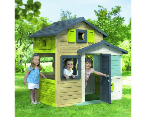 Ігровий будиночок Smoby Друзі Ево, з поштовою скринькою та вікнами (810204)