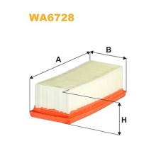 Повітряний фільтр для автомобіля Wixfiltron WA6728