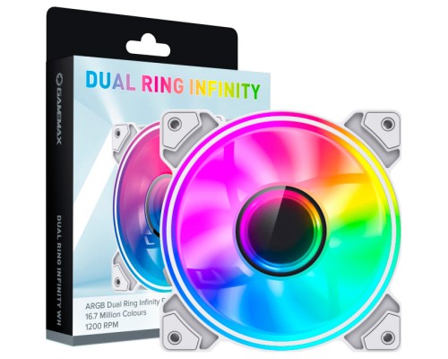 Кулер до корпусу Gamemax Dual Ring Infinity WH
