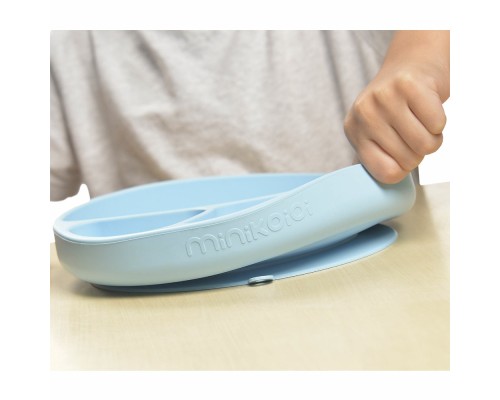 Тарілка дитяча MinikOiOi Portions секційна Mineral Blue (101050003)
