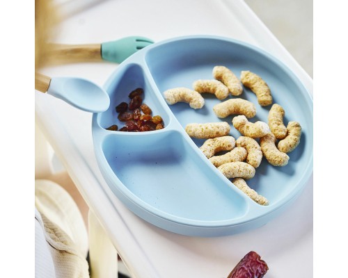 Тарілка дитяча MinikOiOi Portions секційна Mineral Blue (101050003)