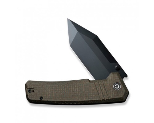Ніж Civivi Bhaltair Black Blade Dark Micarta (C23024-3)