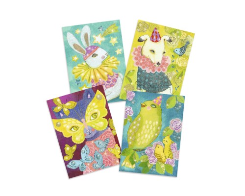 Набір для творчості Djeco Чарівний карнавал художній комплект малювання кольоровим піском (DJ09524)