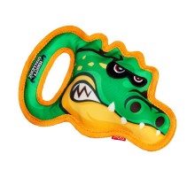 Іграшка для собак GiGwi Mighty Challenge Крокодил з пищалкою 25 см (2235)
