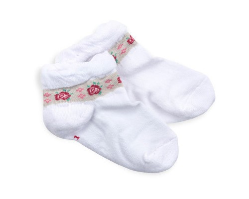 Шкарпетки дитячі UCS Socks з квіточками (M0C0101-1186-5G-white)