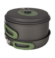 Набір туристичного посуду Bo-Camp Explorer 3 Pieces Hard Anodized Grey/Green (2200239)