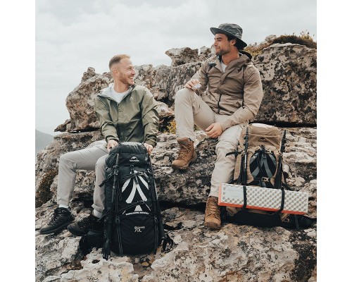 Рюкзак туристичний Naturehike NH70B070-B 70 л + 5 л світло-коричневий (6975641887461)