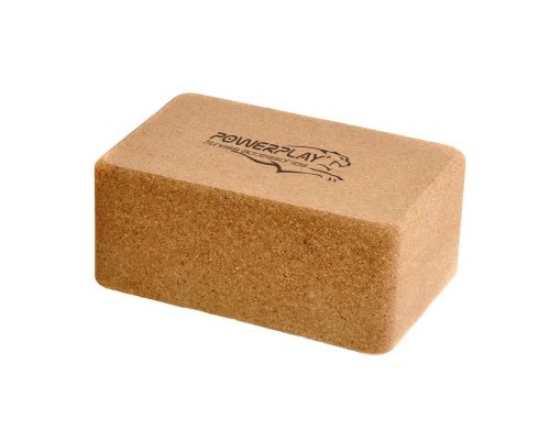 Блок для йоги PowerPlay з пробкового дерева Cork Yoga Block (PP_4006_Cork)