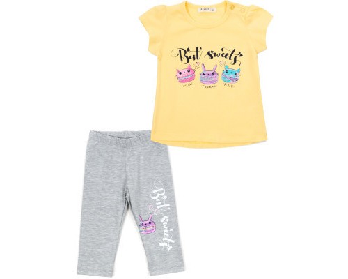 Набір дитячого одягу Breeze футболка і капрі (17087-92G-yellow)