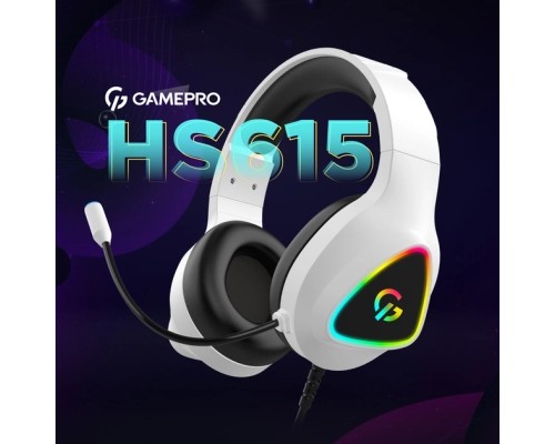 Навушники GamePro HS615 RGB White (HS615)
