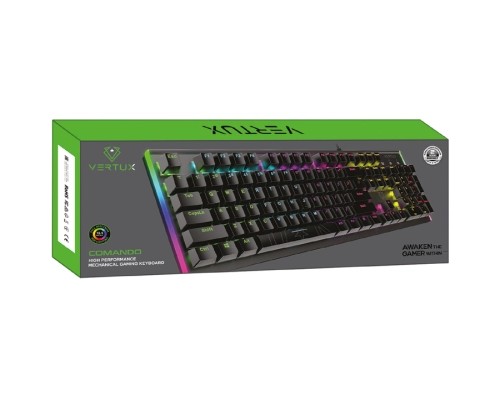 Клавіатура Vertux Comando USB Black (comando.black)