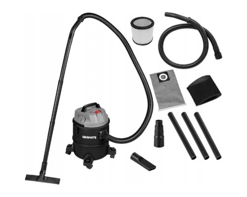 Пилосос будівельний Graphite 1200Вт, 18кПа, 20л, 220В/1200В (59G614)