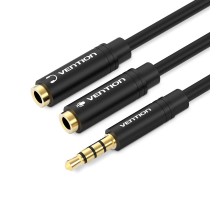 Кабель мультимедійний Jack 3.5mm 4pin M to 2X 3.5mm F Vention (BBVBY) 
