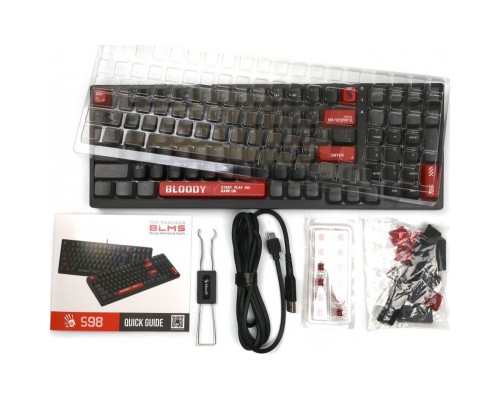 Клавіатура A4Tech Bloody S98 RGB BLMS Red USB Bloody Red (4711421991674)