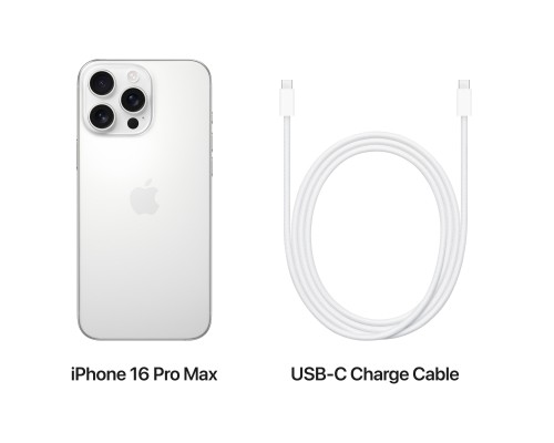 Мобільний телефон Apple iPhone 16 Pro Max 1TB White Titanium (MYX53)