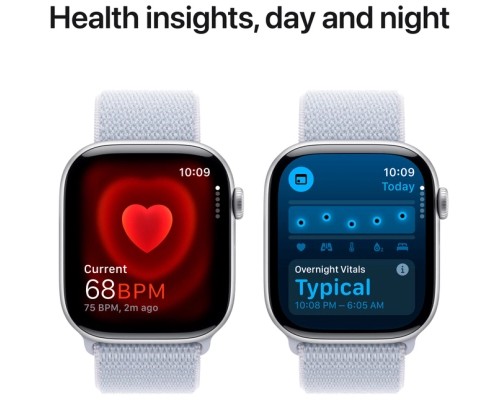 Смарт-годинник Apple Watch Series 10 GPS 46mm Silver Aluminium Case with Blue Cloud Sport Loop (MWWN3QH/A)