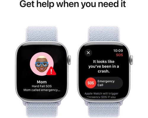 Смарт-годинник Apple Watch Series 10 GPS 46mm Silver Aluminium Case with Blue Cloud Sport Loop (MWWN3QH/A)