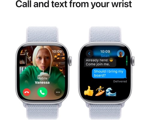 Смарт-годинник Apple Watch Series 10 GPS 46mm Silver Aluminium Case with Blue Cloud Sport Loop (MWWN3QH/A)