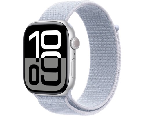 Смарт-годинник Apple Watch Series 10 GPS 46mm Silver Aluminium Case with Blue Cloud Sport Loop (MWWN3QH/A)