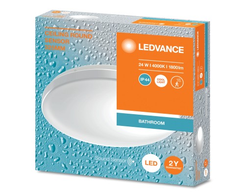 Світильник LEDVANCE CEILING ROUND 325 SEN 24W 840 IP44 (4099854106095)