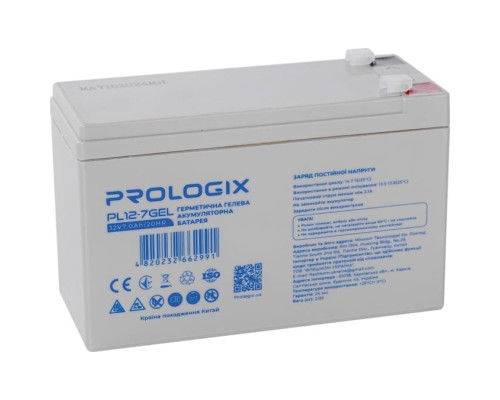 Батарея до ДБЖ Prologix 12V-7Ah GEL (PL12-7GEL) 