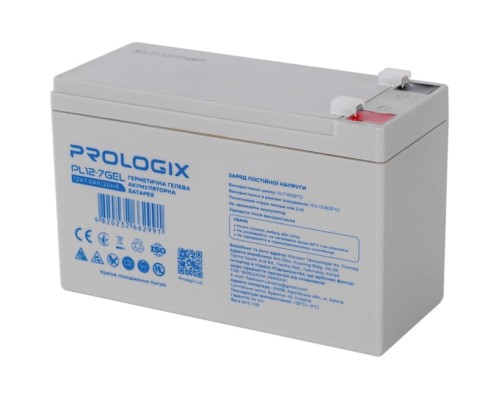 Батарея до ДБЖ Prologix 12V-7Ah GEL (PL12-7GEL) 
