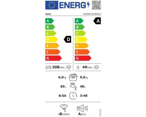 Пральна машина Haier HWD90-B14959U1