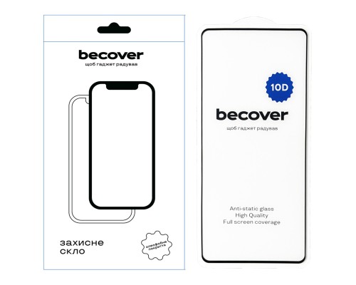 Скло захисне BeCover Infinix Note 40 (X6853) 10D Black (712331)