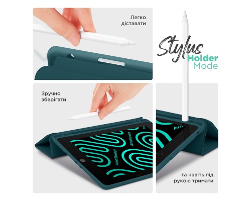 Чохол до планшета Armorstandart Smart Fold Pen Apple iPad Pro 11 (2024) Pine Green (ARM78129)