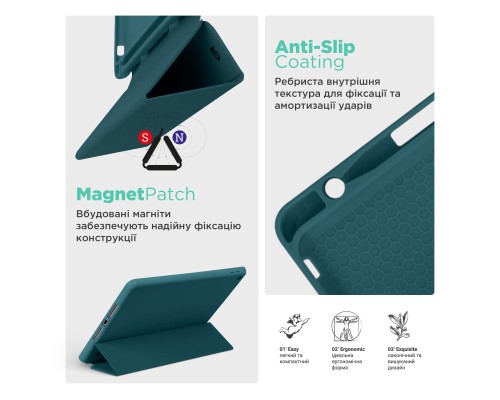 Чохол до планшета Armorstandart Smart Fold Pen Apple iPad Pro 11 (2024) Pine Green (ARM78129)