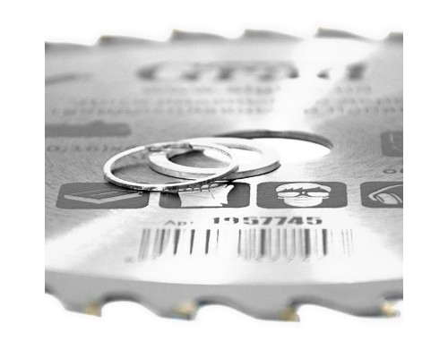 Диск пильний Grad по дереву з твердосплавними напайками Ø185×22.2(20;16)×40Т, 8000об/хв GRAD (1957745) (1957745)