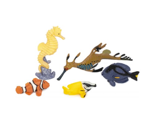 Фігурка Kids Team Морські мешканці: два морські котики, риба-лисиця, риба-клоун, риба-хірург (Q9899-P26_1)