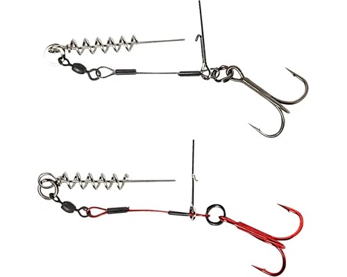 Оснащення Savage Gear Carbon49 Corkscrew Stinger 3/0 31kg (2 шт/уп.) (1854.09.72)