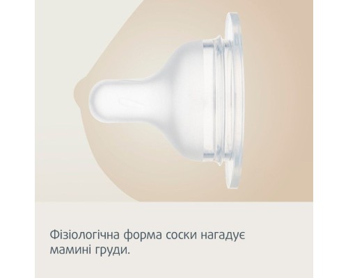 Соска Canpol babies силіконова до пляшечки S-Shape M (повільна) 2 шт (59/892)