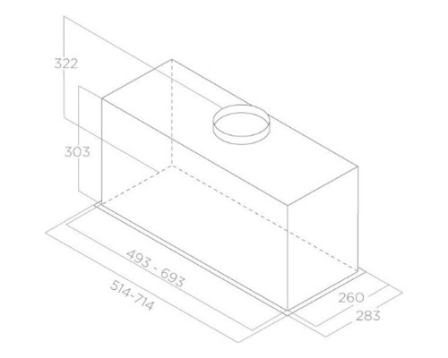 Витяжка кухонна Elica ENTER BL MAT/A/52