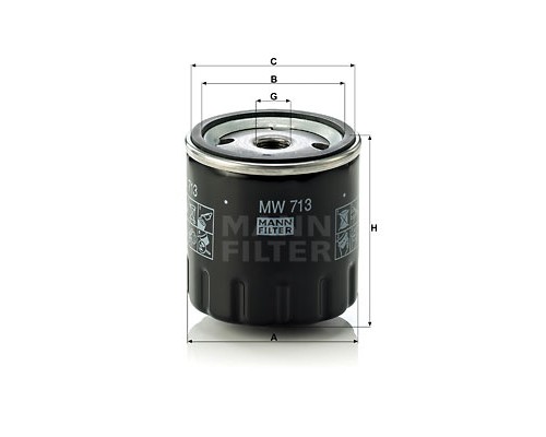 Фільтр масляний Mann MW713