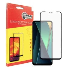 Скло захисне Dengos Full Glue POCO C75 (black) (TGFG-384)
