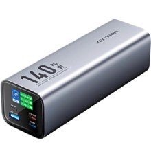 Батарея універсальна Vention 27000mAh 140W 5A PD, QC/3.0, 2xUSB-C, USB-A, LED Display, Gray (FHVH0_)