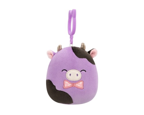 Брелок Squishmallows на кліпсі – Корівка Олексі 9 см (SQCP00463)