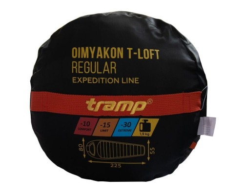 Спальний мішок Tramp Oimyakon Long Orange/Grey L (UTRS-048L-L)