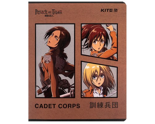 Зошит Kite Attack on Titan, 24 аркуші, лінія (AT24-239)