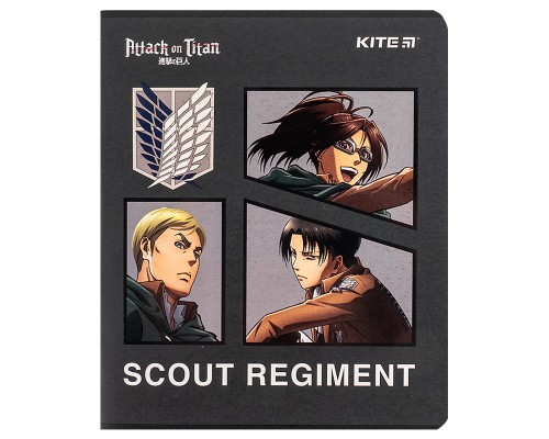Зошит Kite Attack on Titan, 24 аркуші, лінія (AT24-239)